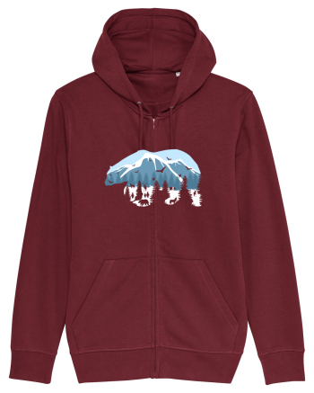 Alaska Pollar Bear Burgundy