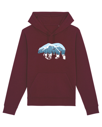 Alaska Pollar Bear Burgundy