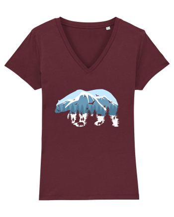 Alaska Pollar Bear Burgundy