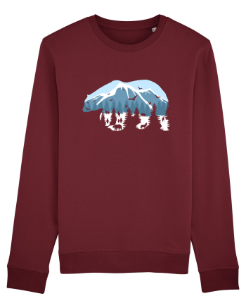 Alaska Pollar Bear Burgundy