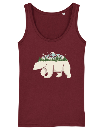Alaska Pollar Bear Burgundy