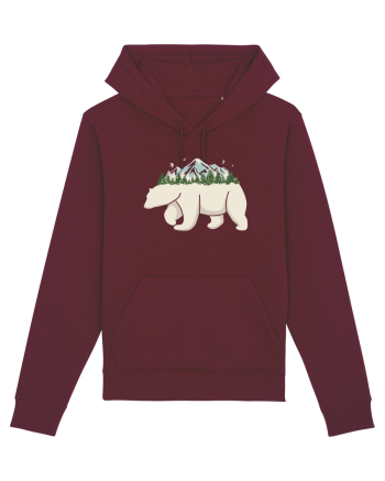 Alaska Pollar Bear Burgundy
