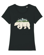 Alaska Pollar Bear Tricou mânecă scurtă guler larg fitted Damă Expresser
