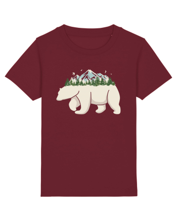 Alaska Pollar Bear Burgundy