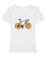Pizza Bike Tricou mânecă scurtă guler larg fitted Damă Expresser