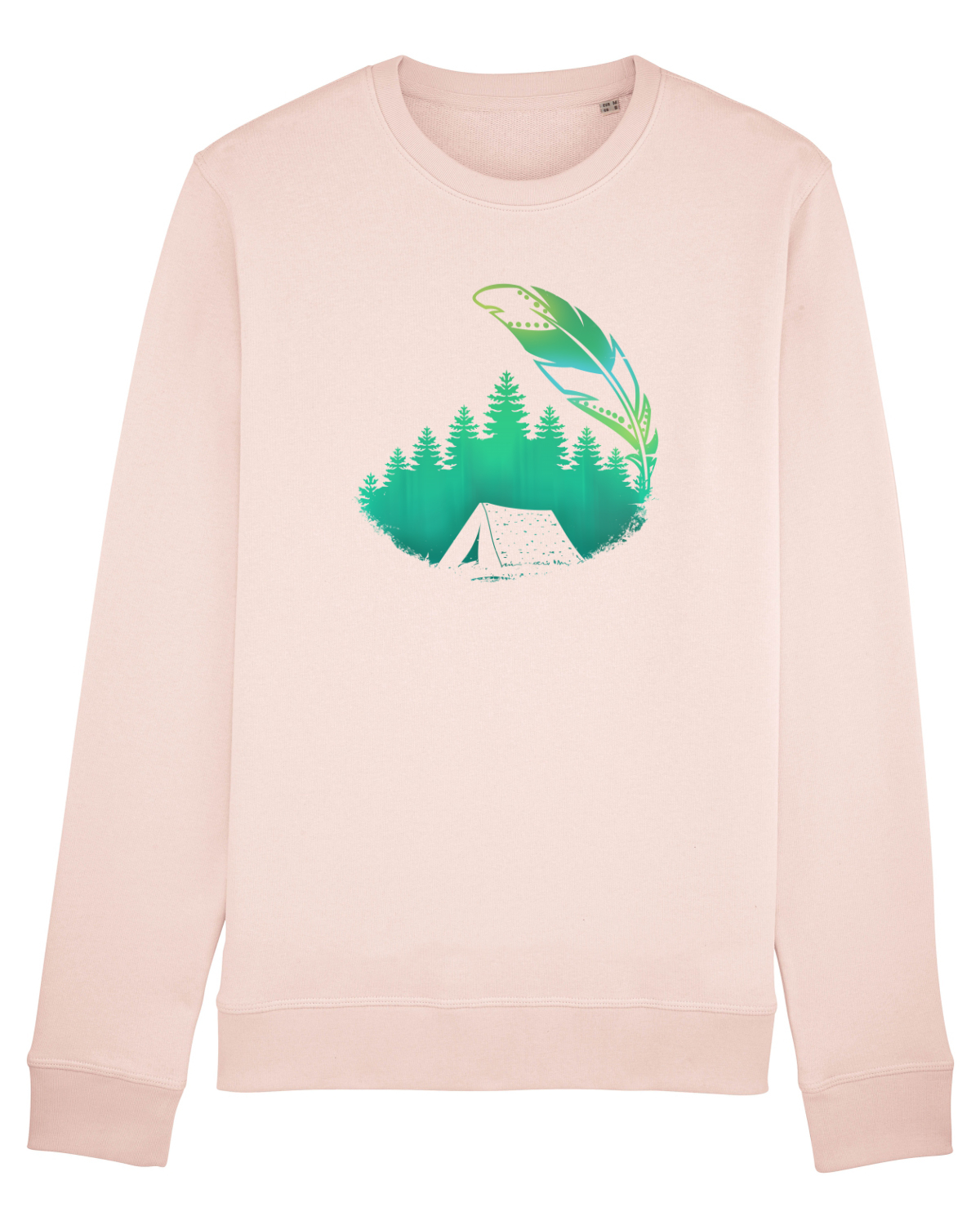 Bluză mânecă lungă Unisex Rise Candy Pink