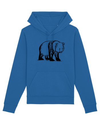 Panda Trees Royal Blue