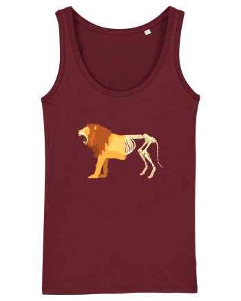 Lion Life Death Burgundy