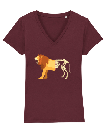 Lion Life Death Burgundy
