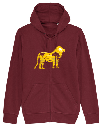 Savanah Lion Burgundy