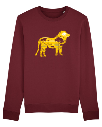 Savanah Lion Burgundy