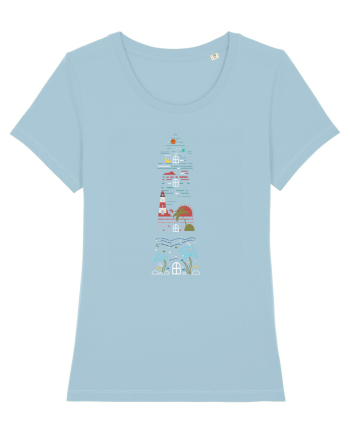 Tropical Lighthouse Sky Blue