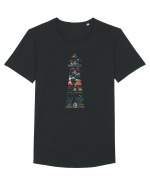Tropical Lighthouse Tricou mânecă scurtă guler larg Bărbat Skater