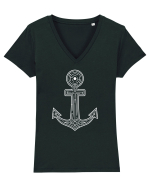Labyrint Anchor Tricou mânecă scurtă guler V Damă Evoker