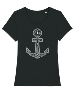 Labyrint Anchor Tricou mânecă scurtă guler larg fitted Damă Expresser