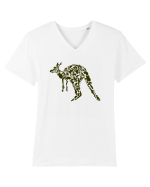 Kangaroo Jungle Tricou mânecă scurtă guler V Bărbat Presenter