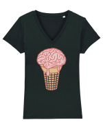 Ice Brain Tricou mânecă scurtă guler V Damă Evoker