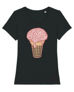Ice Brain Tricou mânecă scurtă guler larg fitted Damă Expresser