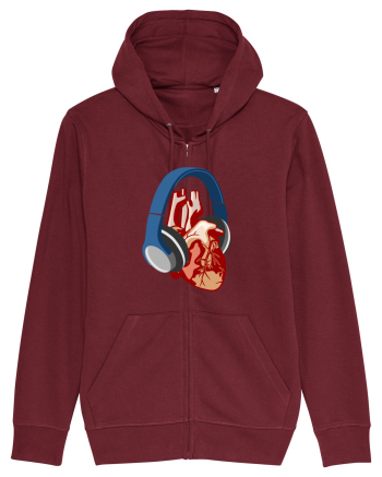 Heart Music Burgundy