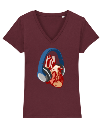 Heart Music Burgundy