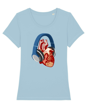 Heart Music Sky Blue