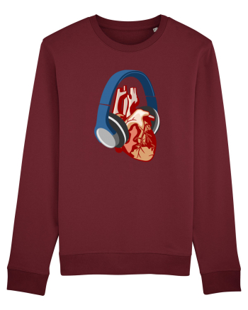 Heart Music Burgundy