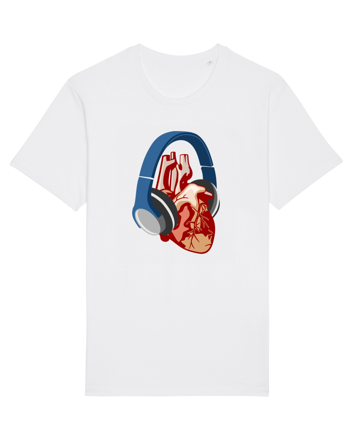 Tricou mânecă scurtă Unisex Rocker White
