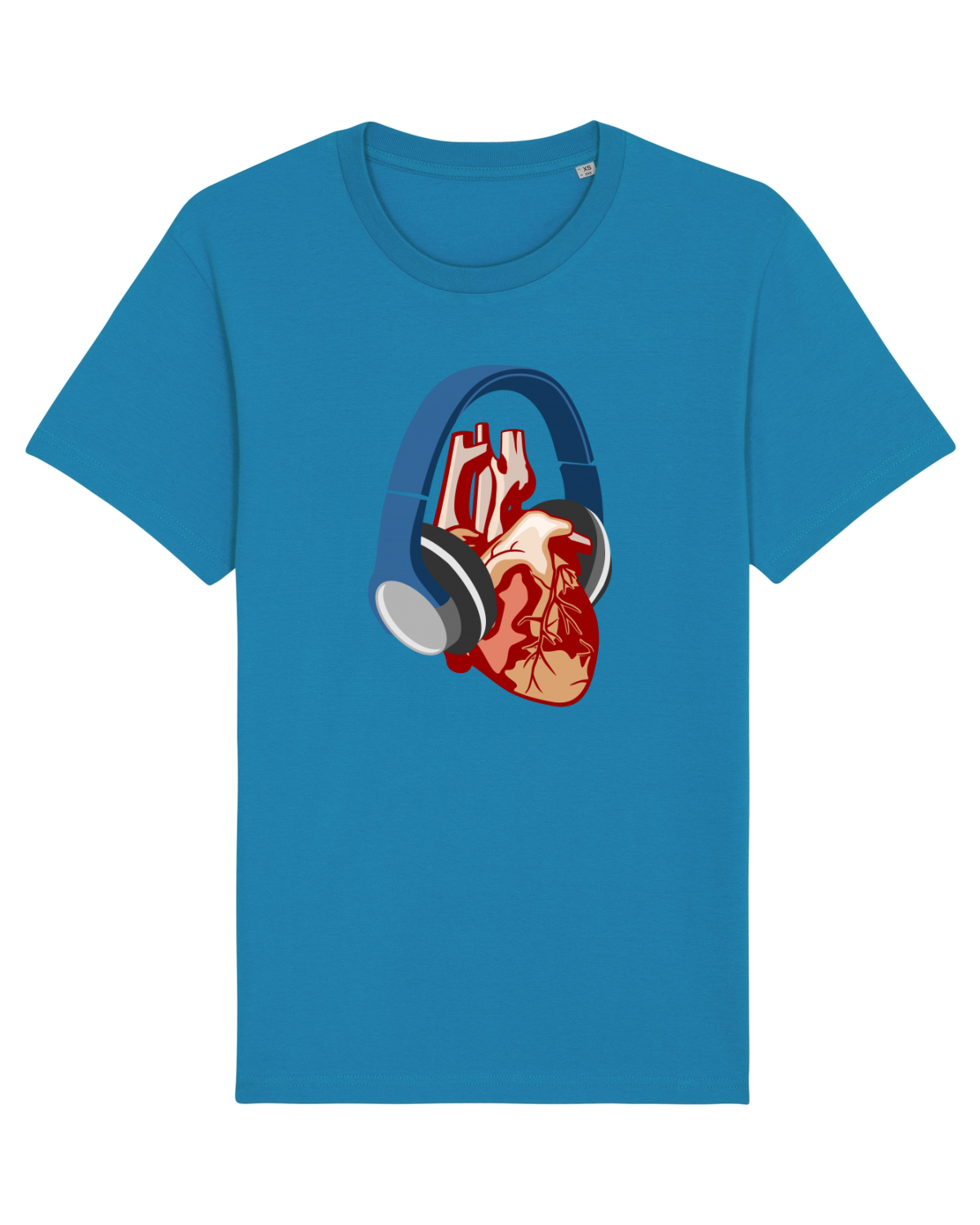 Tricou mânecă scurtă Unisex Rocker Azur