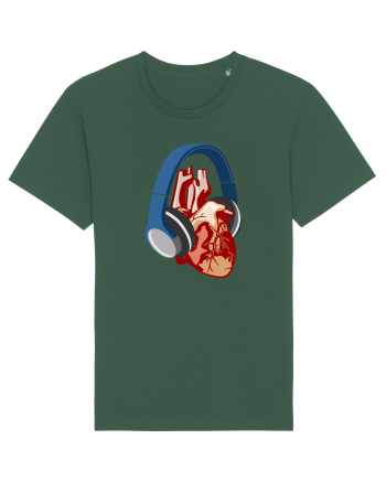 Heart Music Bottle Green