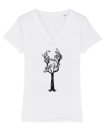 Guitar Tree Tricou mânecă scurtă guler V Damă Evoker