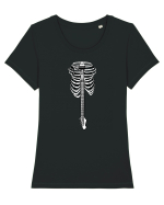 Guitar Bones Tricou mânecă scurtă guler larg fitted Damă Expresser