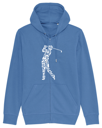 Golf Player Bright Blue