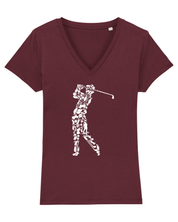 Golf Player Burgundy