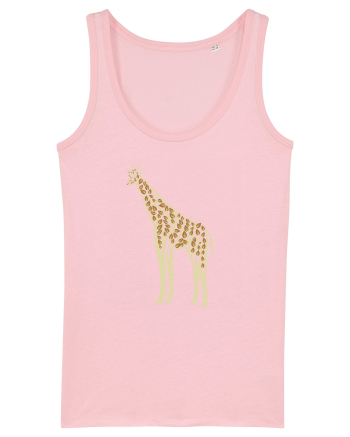 Giraffe Tree Cotton Pink