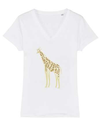 Giraffe Tree White