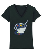 Galaxy Mug Tricou mânecă scurtă guler V Damă Evoker