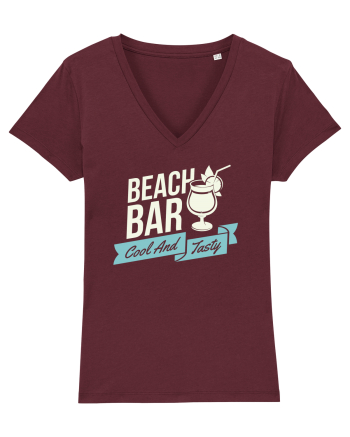 Beach Bar Cool And Tasty Burgundy