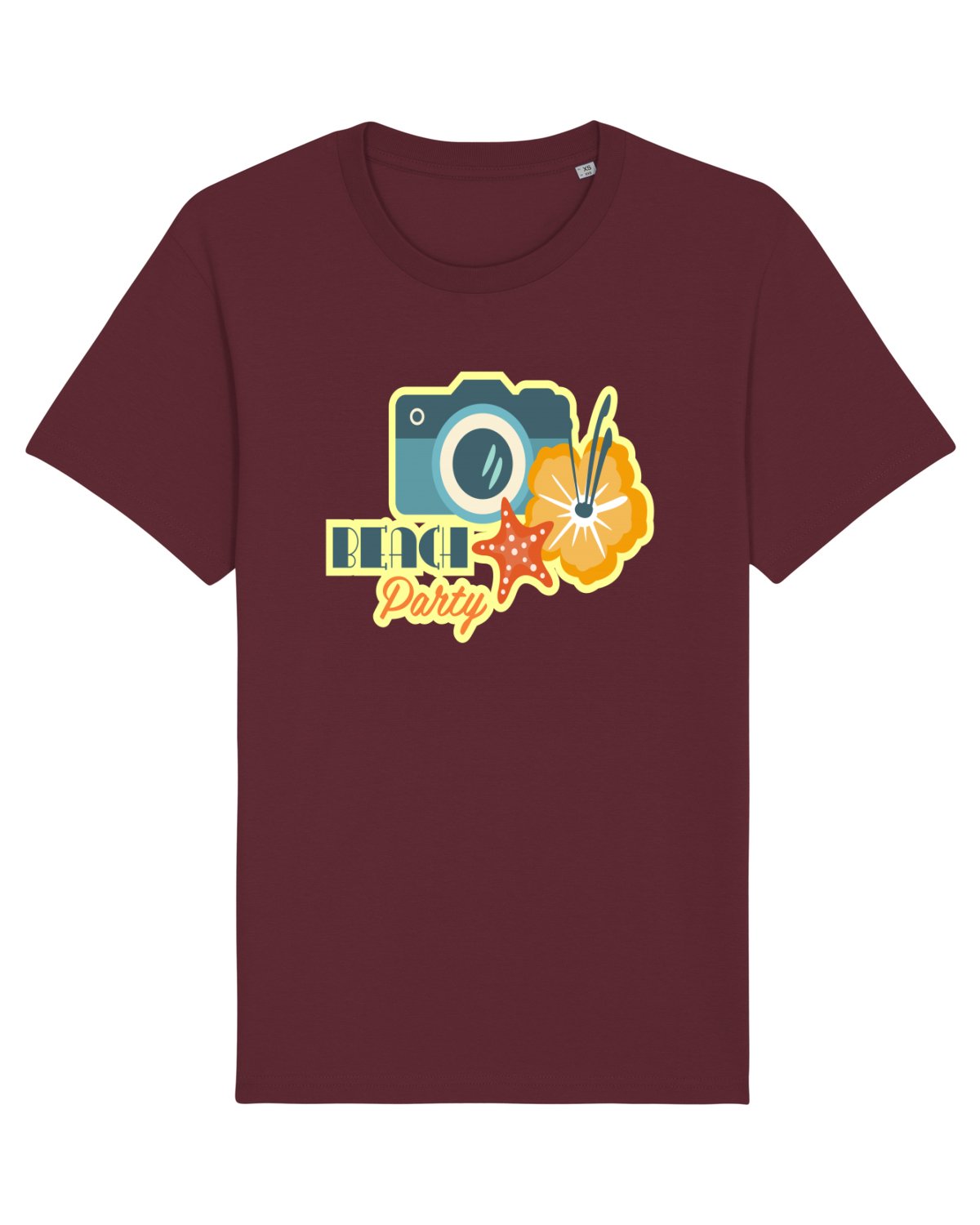 Tricou mânecă scurtă Unisex Rocker Burgundy
