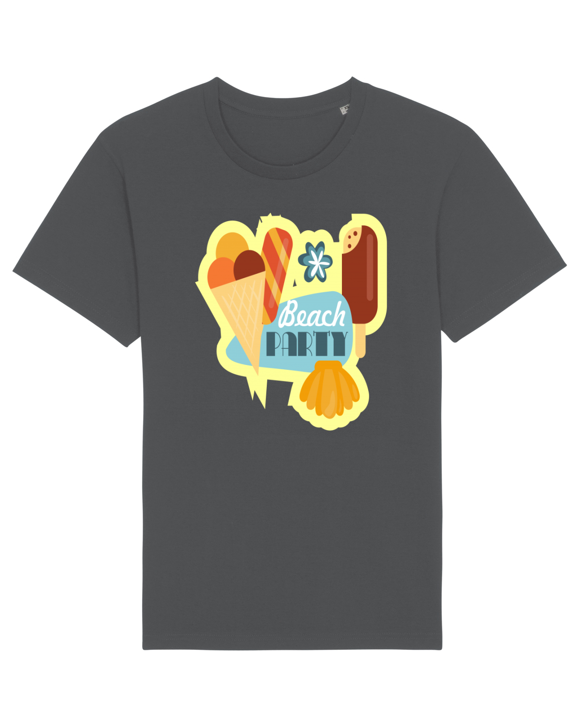Tricou mânecă scurtă Unisex Rocker Anthracite