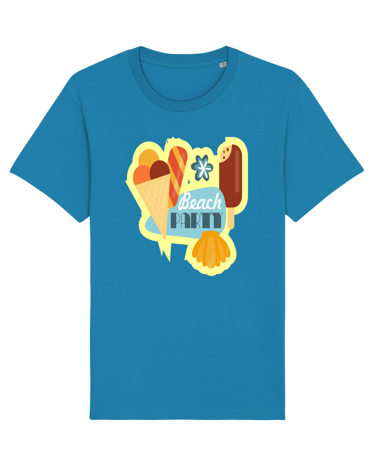 Tricou mânecă scurtă Unisex Rocker Azur