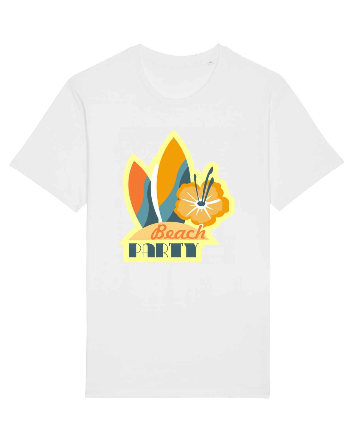 Tricou mânecă scurtă Unisex Rocker White