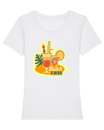 Beach Party Time White