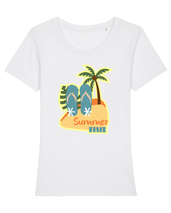 Beach Summer Party White
