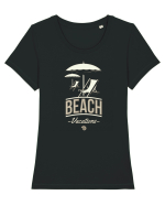 Beach Vacations Tricou mânecă scurtă guler larg fitted Damă Expresser