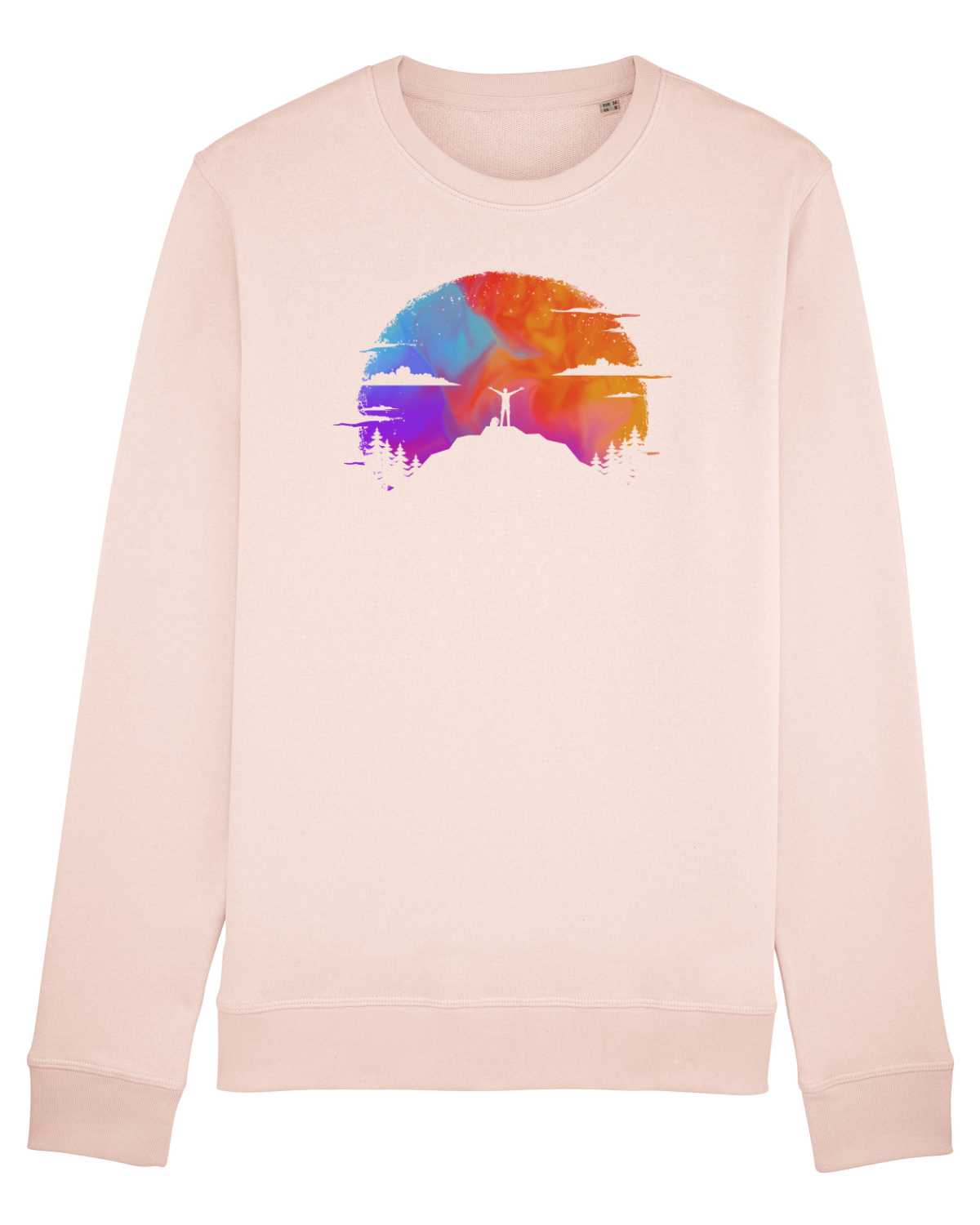 Bluză mânecă lungă Unisex Rise Candy Pink