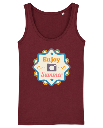Enjoy Summer Burgundy