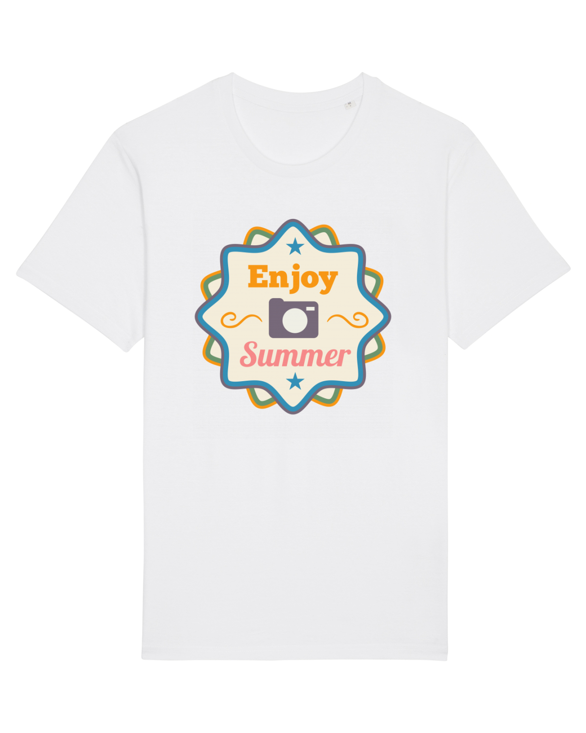 Tricou mânecă scurtă Unisex Rocker White