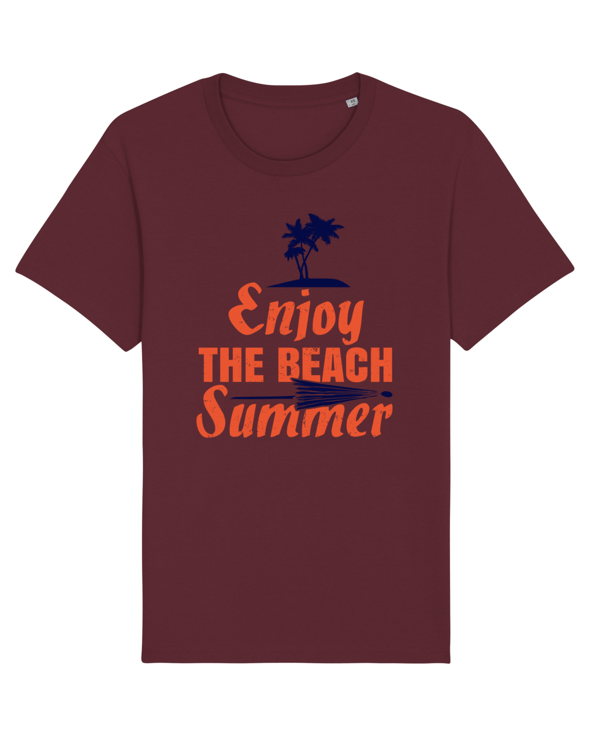 Tricou mânecă scurtă Unisex Rocker Burgundy