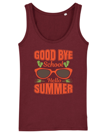 Good Bye School Hello Summer Burgundy