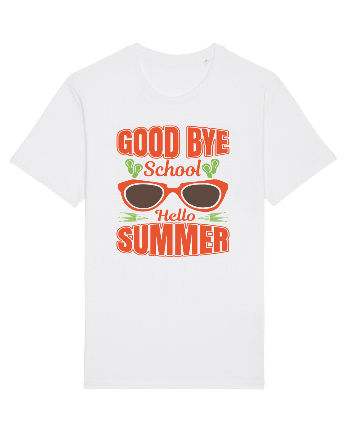 Tricou mânecă scurtă Unisex Rocker White